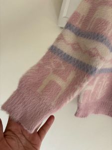 Pink Llama Pattern Sweater