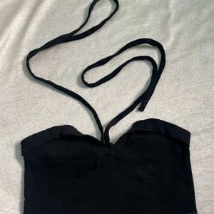 Black  Crop Top