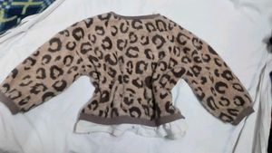Fur leopard Sweater