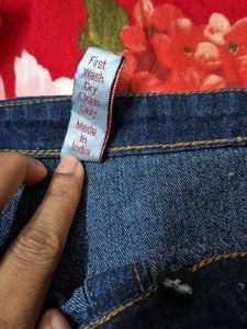 Denim Button-Front Midi Dress