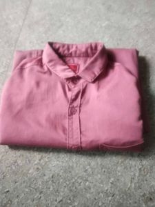 Dusty Rose Button-Down Shirt