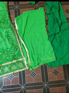 Green Embroidered Ethnic Tunic