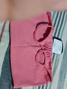 Pink Ribbed Tank Top - New with Tags