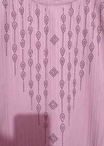 Onion pink popcorn Kurta