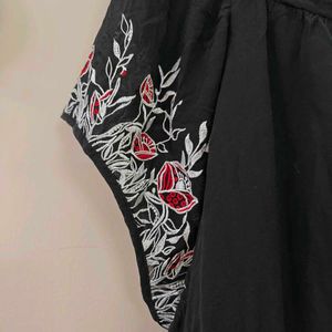 100% Silk Embroidered Top