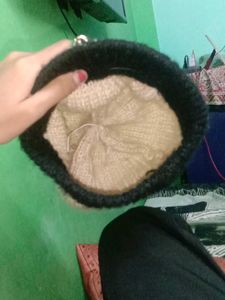 Stylish Beanie with Chain Detail