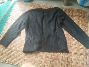 Black Braid Like Cardigan