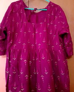 Marron Peplum Top