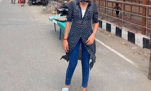 Polka Dot Shrug