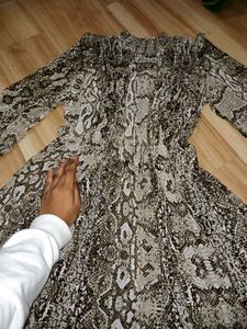 Snakeskin Print Dress