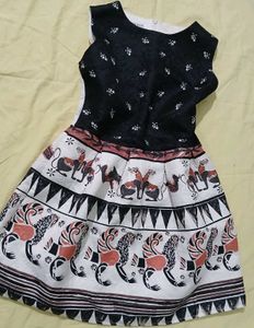 Patterned Fit &amp; Flare Dress