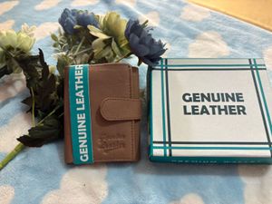 Brown Leather Tri-Fold Wallet