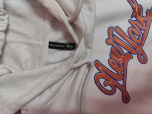 Stylish White Hoodie (Little Bit Stain On Back)