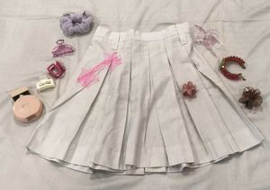 Pleated Mini Skirt