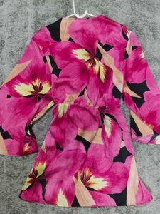 Floral Wrap Top
