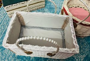 White Woven Basket