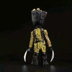 Baby Groot Cos Wolverine Action Figure Claws