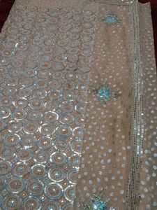 Embroidered Sequins Partywear Saree