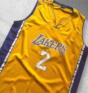 Lakers #2 Lonzo Ball Basketball Jersey