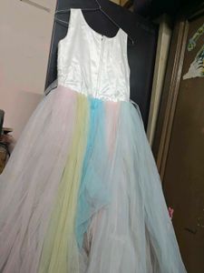 🌸✨ Unicorn Sequin Tulle Dress 👗🦄