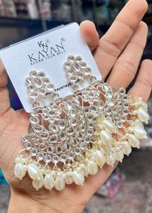 Monalisa Stone White Pearl Earrings | Women
