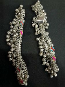 Silver Anklets with Bells