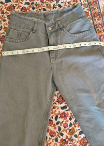 Denim Flared Grey Jeans