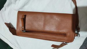 Leather Wallet Women Tan Colour