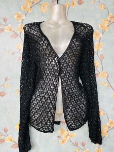 Crochet Beaded Cardigan