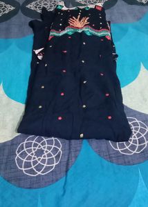 Fully Embroidery Rayon Anarkali Kurti