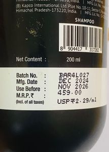 Peptide stem cell hair fall control Shampoo