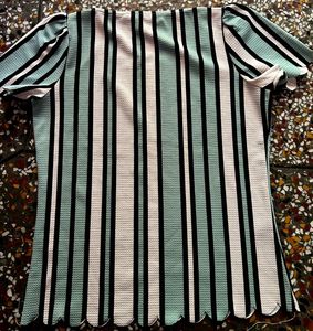 Green Striped Top