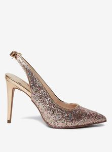 Dorothy Perkins Pink Glitz Slingback Court Shoes
