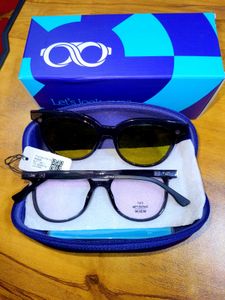 Lenskart Air Switch Flip Round Frame For Unisex