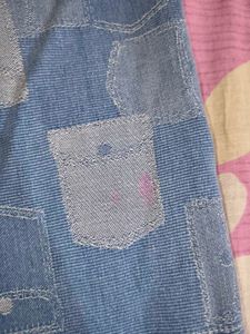 Blue Printed jeans