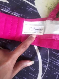 ❤️Clovia White+Pink Lightly Padded Bra