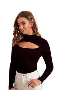 NEWME Sleek Black Bodysuit
