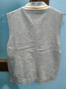 Grey Unisex Korean Sweater Vest