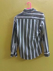 Striped Long Sleeve Button-Up