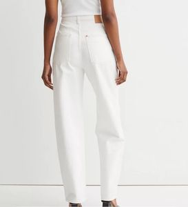 H&amp;M White Wide Leg Jeans