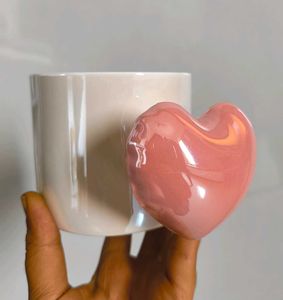 Pinterest Heart Handle Mug