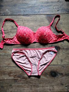 🌸Coral Butterfly Lingerie Set