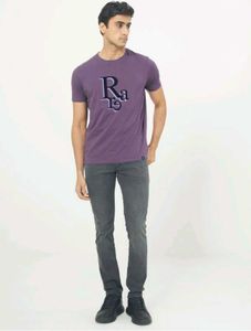 Rare Rabit Purple Graphic T-shirt