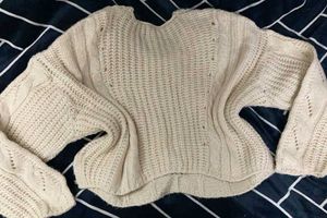 Aesthetic Crop Sweater❄️☃️
