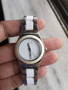 Swatch OrignalAnalog White Dial Women's Watch