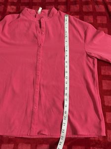 Pink Layered Sleeve Blouse