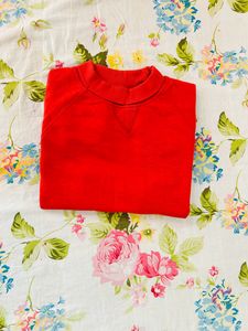 Turtle neck T-Shirt (Orange)