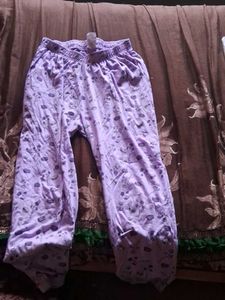 Purple Patterned Lounge Pants