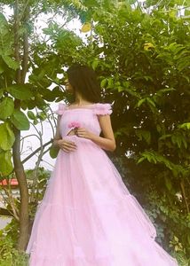 🌺Pink Off Shoulder Fairy Gown