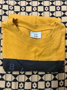 Pantaloons Mustard Yellow Graphic Print Sweatshirt